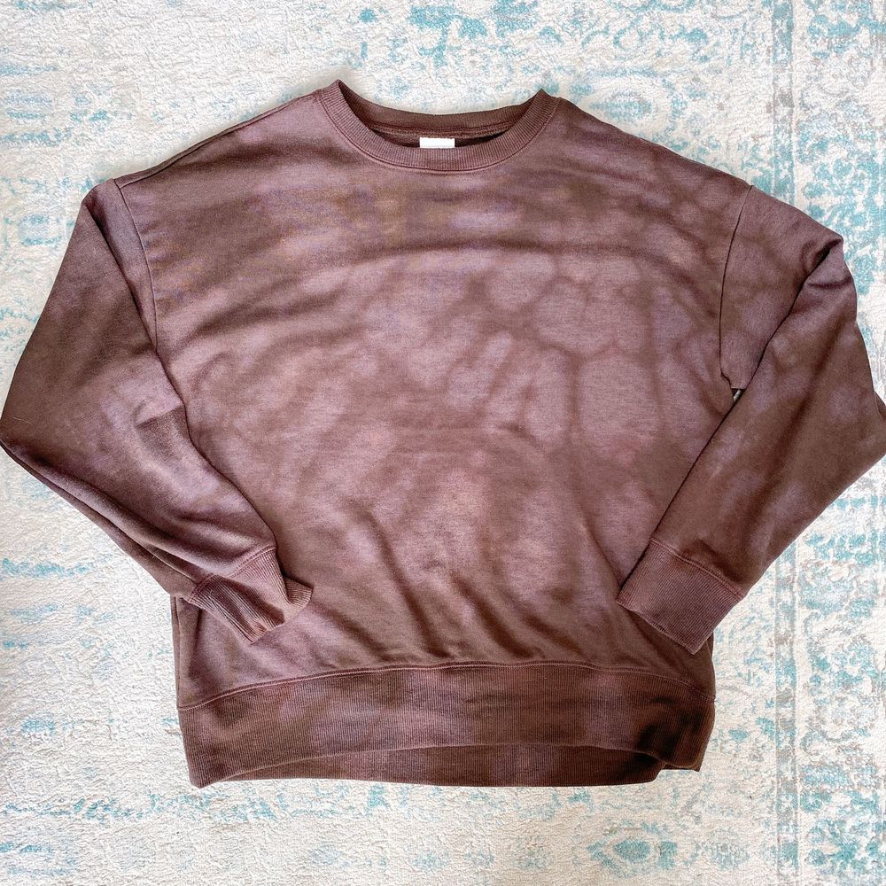 Brown Bleach Dyed Sweatshirt
